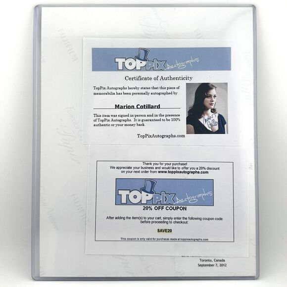 Marion Cotillard Autograph - Batman: The Dark Knight Rises - FAST SHIPPING ✅ - Picture 2 of 2